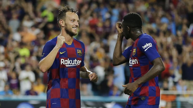 Ivan Rakitic et Ousmane Dembélé