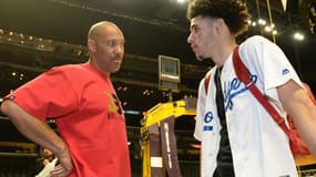 Lavar, le père, et Lonzo Ball, le rookie des Lakers