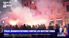 Covid-19: de nouvelles violentes manifestations contre les restrictions en Italie