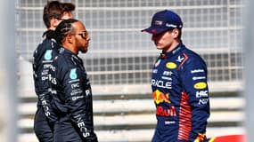Lewis Hamilton et Max Verstappen