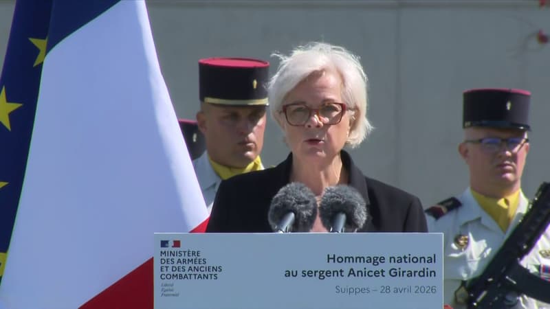 Hommage national à Anicet Girardin: Catherine Vautrin salue "un exemple de courage, de fidélité et d'honneur"