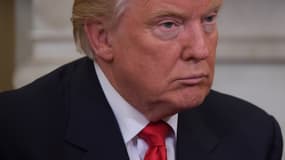 Donald Trump dans le bureau ovale, le 10 novembre 2016. - Jim Watson - AFP