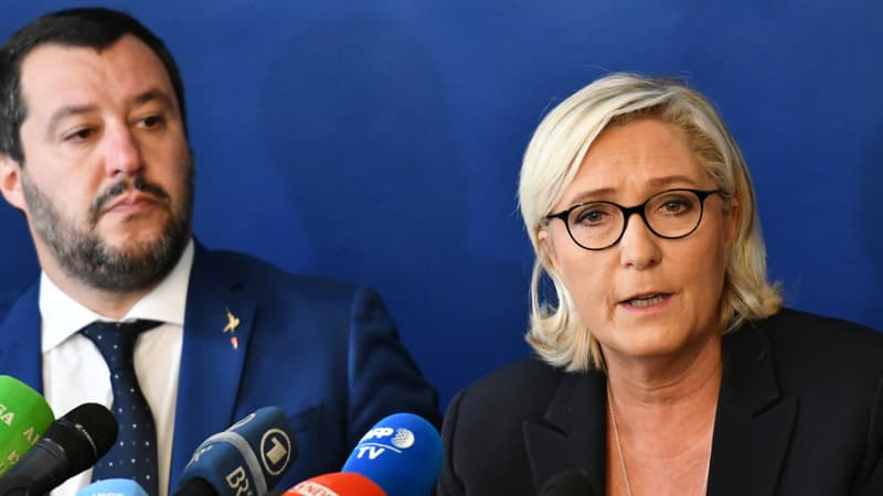 Matteo Salvini et Marine Le Pen en octobre 2018