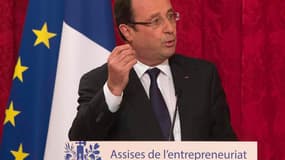 Lors de la clôture des assises de l'entrepreneuriat, François Hollande a annoncé lundi un ensemble de mesures visant à promouvoir la création d'entreprises et à clore l'épisode dit "des pigeons", ces patrons de start-up qui s'étaient révoltés en octobre c