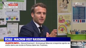 Emmanuel Macron: "J'entends les réticences" des enseignants, "mais on ne peut pas dire pendant des mois et des mois, le pays ne vit plus"