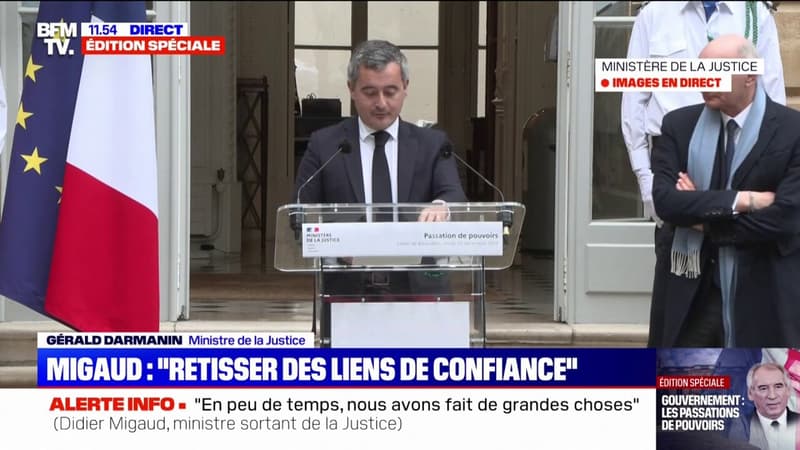 Gérald Darmanin (ministre de la Justice): 