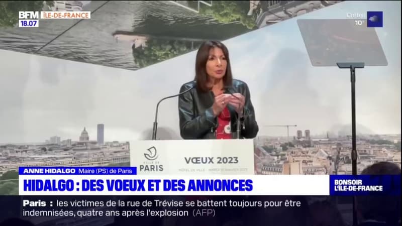 Paris: retour sur les annonces d'Anne Hidalgo lors de ses vœux pour 2023