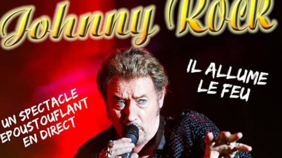 Affiche d'un concert de Johnny Rock, qui se présente comme "le sosie officiel" de Johnny Hallyday. Affiche d'un concert de Johnny Rock, qui se présente comme "le sosie officiel" de Johnny Hallyday.