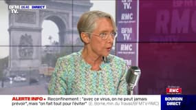 Élisabeth Borne: "Le télétravail est très recommandé, surtout dans les zones où le virus circule activement"