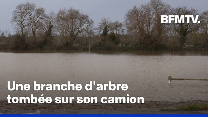 Tempête Nils: un chauffeur de poids lourd tué dans les Landes