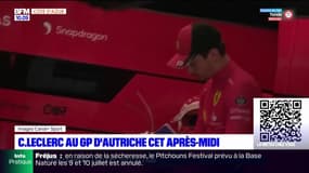 Le monégasque Charles Leclerc au Grand Prix d'Autriche