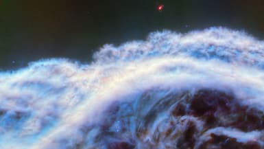 Détail de la nébuleuse de la Tête de cheval capté par le télescope James Webb et dévoilé en avril 2024