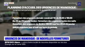 Manosque: de nouvelles fermetures aux urgences