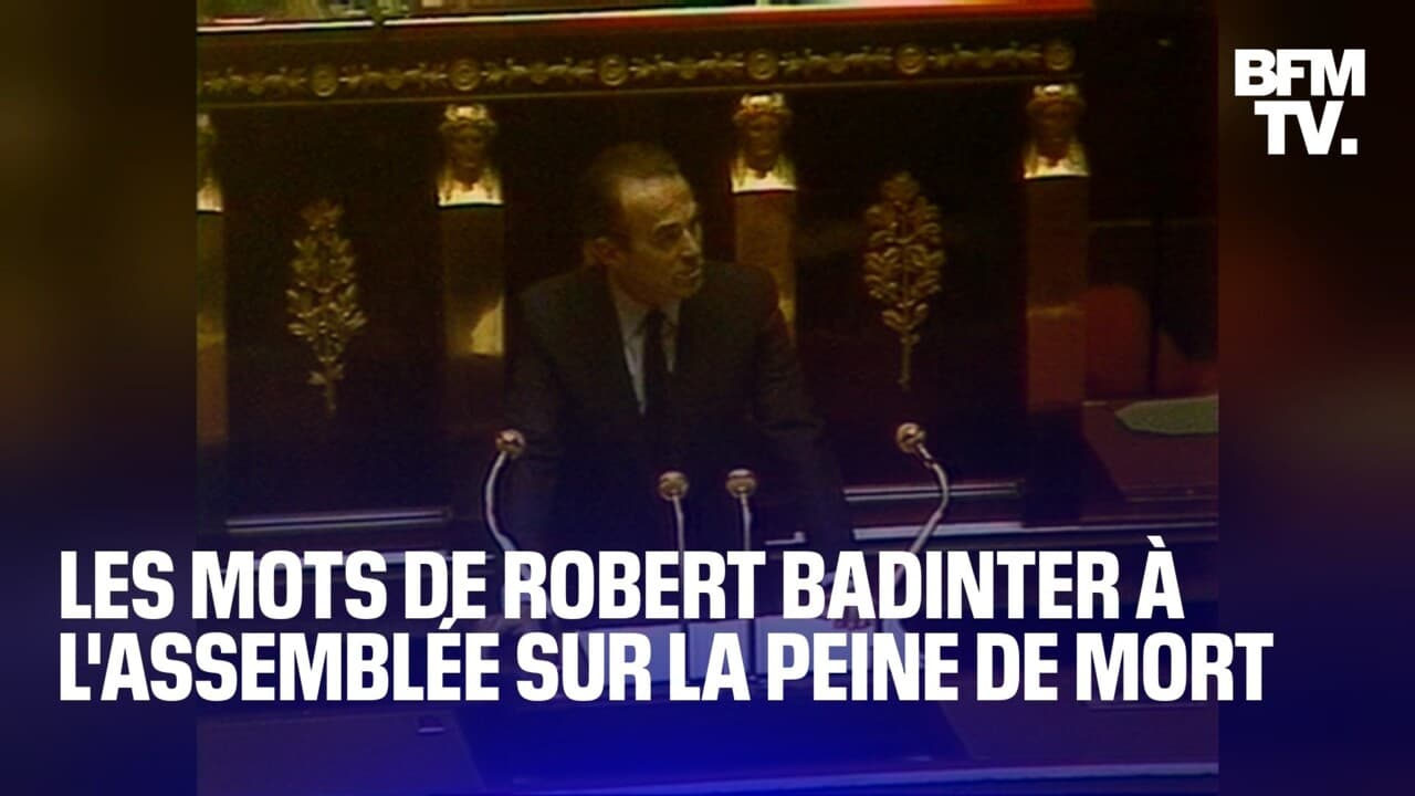 Les Mots De Robert Badinter à L'Assemblée Pour Défendre L'abolition De ...