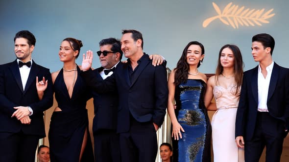 L'équipe de "L'Amour ouf" au Festival de Cannes, le 23 mai 2024