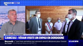 Canicule: Véran visite un Ehpad en Dordogne - 07/08