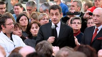 Lors d'un déplacement consacré à la réindustrialisation à Montmirail, dans la Marne, Nicolas Sarkozy s'est efforcé de rassurer les entrepreneurs sur ses projets de fiscalité du patrimoine tout en affirmant vouloir réconcilier les Français avec l'investiss