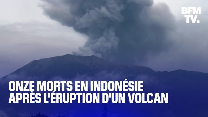 L'éruption d'un volcan fait au moins 11 morts en Indonésie