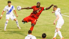 Romelu Lukaku lors de Belgique-Grèce
