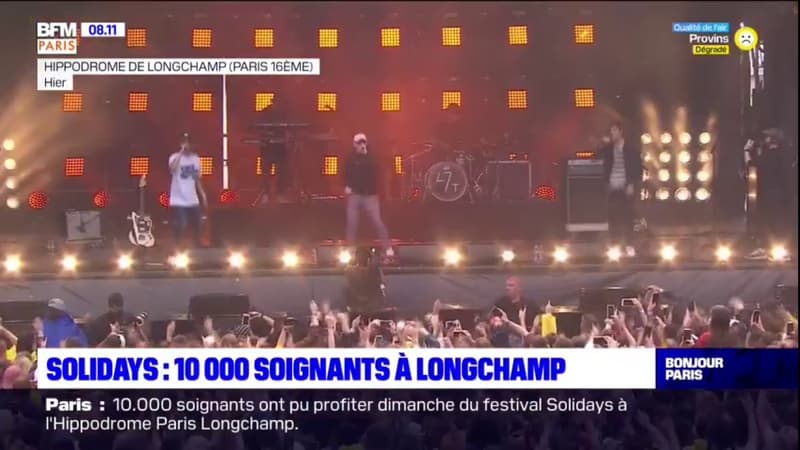 Solidays: 10.000 soignants ont assisté au festival à l'Hippodrome Paris Longchamp