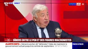 Gérard Larcher: "Je n'aurais pas été dîner avec Madame Le Pen"