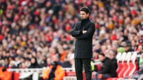 Mikel Arteta lors de la victoire d'Arsenal face à Crystal Palace (5-0, Premier League), le 20 janvier 2024