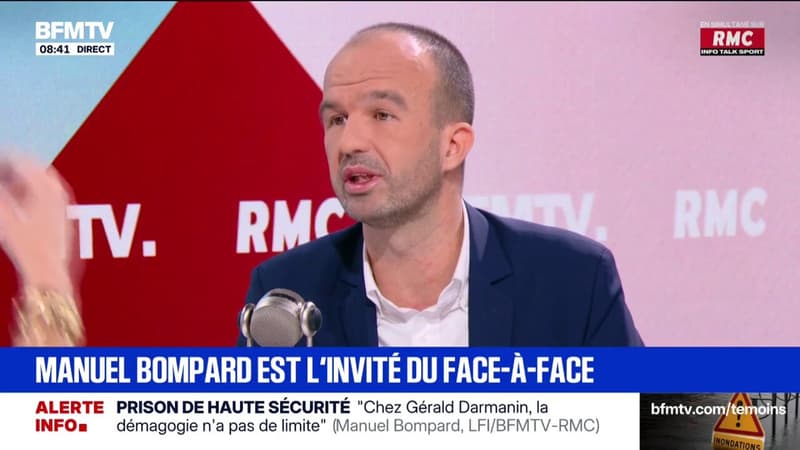 "C'est un budget d'irresponsabilité écologique", estime Manuel Bompard (LFI)