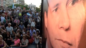 La foule rend hommage à Alberto Nisman, un an après sa mort. 