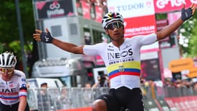 Jhonatan Narvaez lors de la première étape du Giro, le 4 mai 2024.