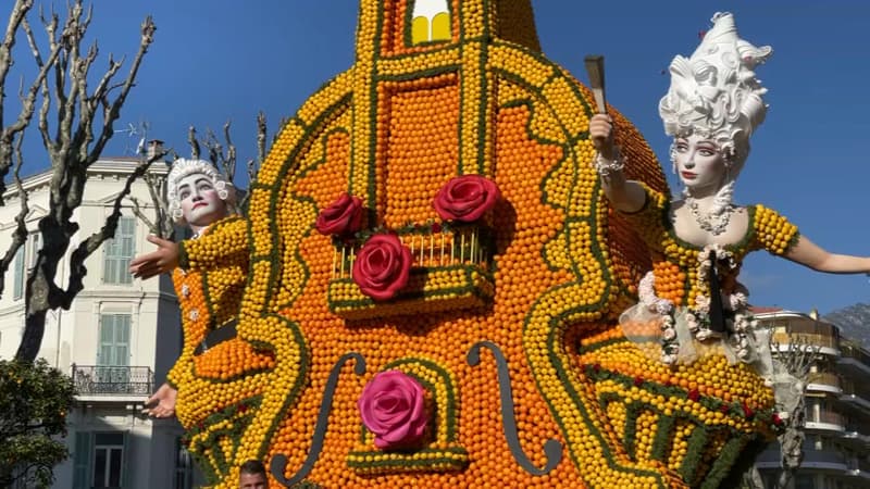 La fête du Citron à Menton. 