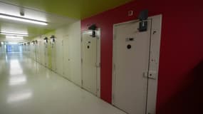Un couloir de la prison de Vendin-le-Vieil (Pas-de-Calais) le 14 mai 2025 (photo d'illustration).