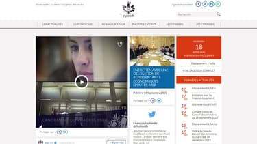 Le nouveau site Internet de l'Elysée laisse la part belle aux vines et au tweets tout en restant sérieux sur le fond