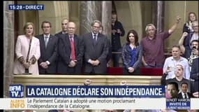 Le Parlement catalan a adopté une motion proclamant l'indépendance de la Catalogne