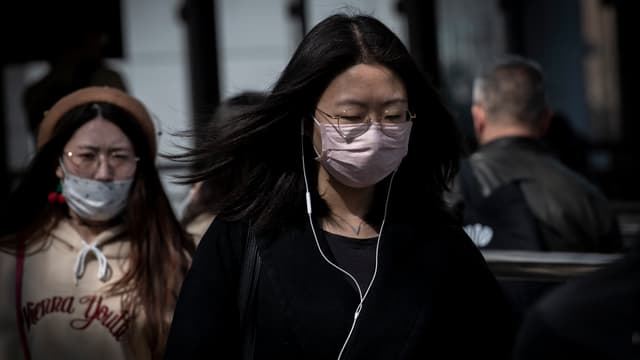 Image d'illustration - des habitantes de Pékin portant un masque