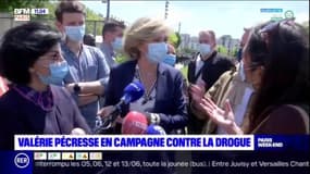 Valérie Pécresse en campagne contre le crack à Paris