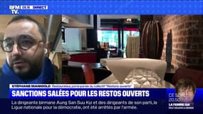 Stéphane Manigold, porte-parole du collectif "Restons ouverts" appelle les restaurateurs "à ne pas se mettre en infraction"