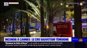 Incendie à Cannes: le témoignage du CRS qui a sauvé un couple de retraités