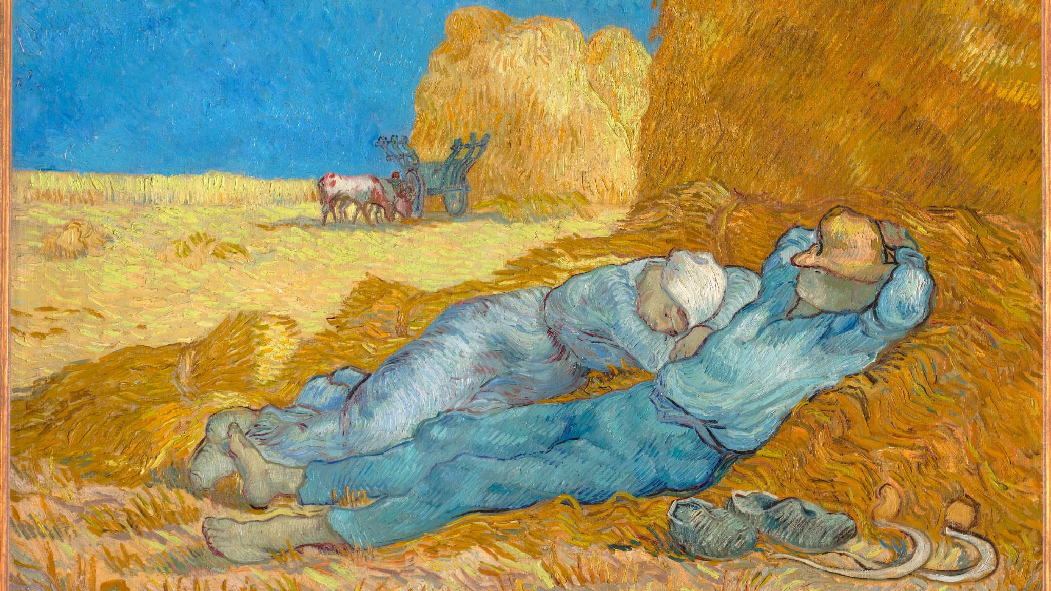La Méridienne de Vincent Van Gogh, un des tableaux présentés sur l'histoire du pain qui peut prendre vie en réalité augmentée via l'application La Méridienne de Vincent Van Gogh, un des tableaux présentés sur l'histoire du pain qui peut prendre vie en réalité augmentée via l'application
