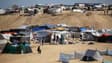Des camps de Palestiniens déplacés à Rafah, dans la bande de Gaza, le 9 mai 2024