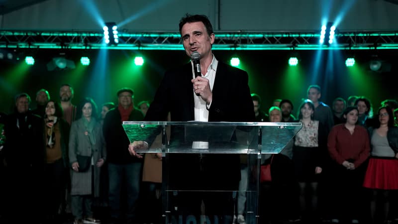 Eric Piolle pendant la campagne à Grenoble.
