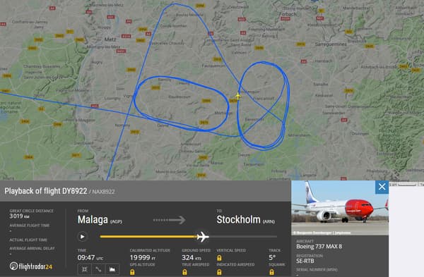 Le Boeing a tourné en rond avant de rejoindre l'aéroport de Paris-Vatry Le Boeing a tourné en rond avant de rejoindre l'aéroport de Paris-Vatry