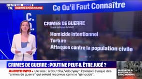 Crimes de guerre: Vladimir Poutine peut-il être jugé ?