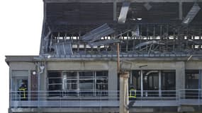 L'usine Saipol à Dieppe (Seine-Maritime) après l'explosion du 17 février 2018 dans laquelle deux salariés sont morts