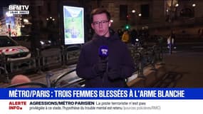 Une enquête ouverte après l'agression de trois femmes dans le métro, l'auteur souffrirait de "troubles mentaux"