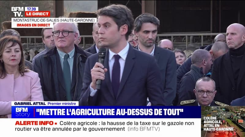 Gabriel Attal aux agriculteurs: 