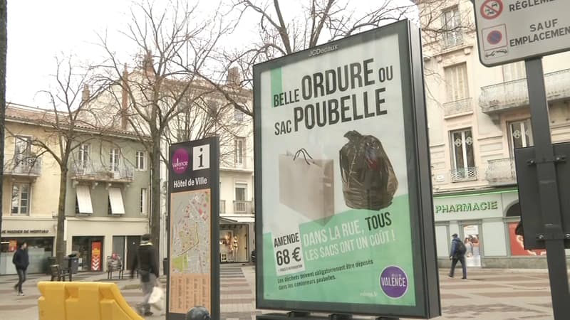 A Valence, pour un sac poubelle déposé directement sur le trottoir, 300 euros de frais d'intervention s'ajoutent désormais aux 68 euros de contravention.