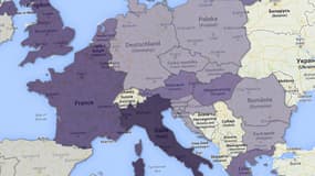 La carte du vote d'extyrême-droite en Europe montre sans équivoque la montée des eurosceptiques.