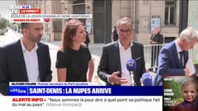 Olivier Faure (PS): "Le risque est qu'on tienne la chandelle lors d'un dîner qui serait en réalité un date avec Éric Ciotti" lors de la réunion avec Emmanuel Macron