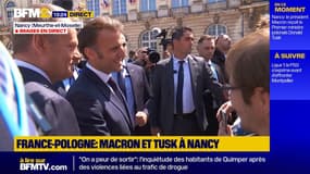 Bain de foule pour Emmanuel Macron, à Nancy