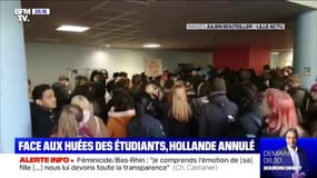 La conférence de François Hollande annulée à Lille après l'envahissement de l'amphithéâtre par des manifestants
